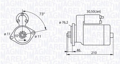 MAGNETI MARELLI 063521214120 -  Стартер